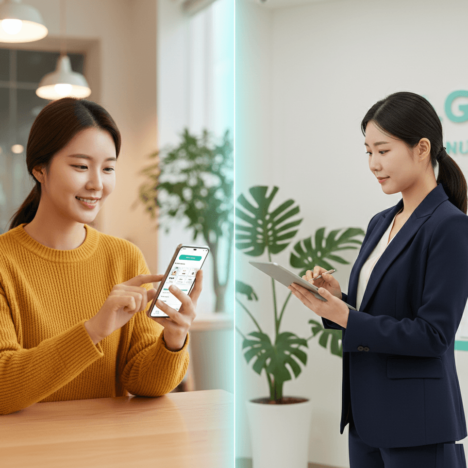 直接預約與美感顧問協作雙軌模式